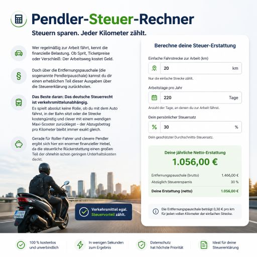 Pendler-Steuer-Rechner