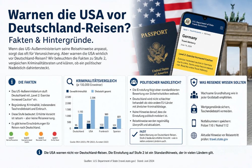 USA warnen vor Deutschland-Reisen