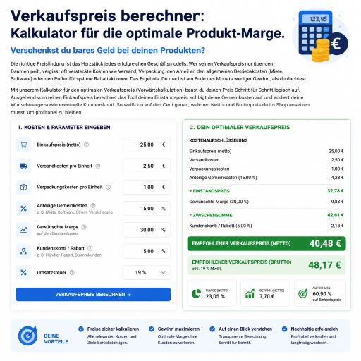 Verkaufspreis-Rechner