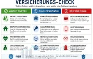 Versicherungs-Check Welche Policen wirklich sinnvoll sind