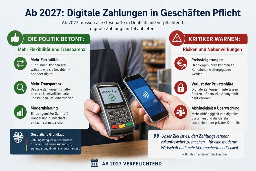 Kartenzahlungspflicht ab 2027: Das Ende für Nur Bares ist Wahres? 19 Kartenzahlungspflicht ab 2027