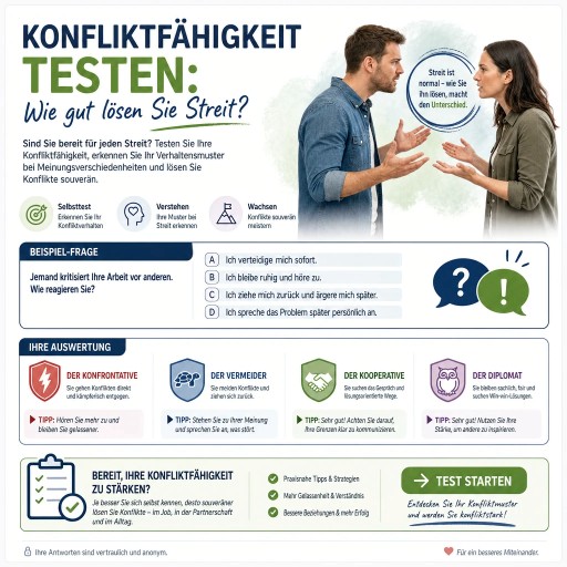 Persönlichkeits-Tests 16 Konflikt-Typ-Test