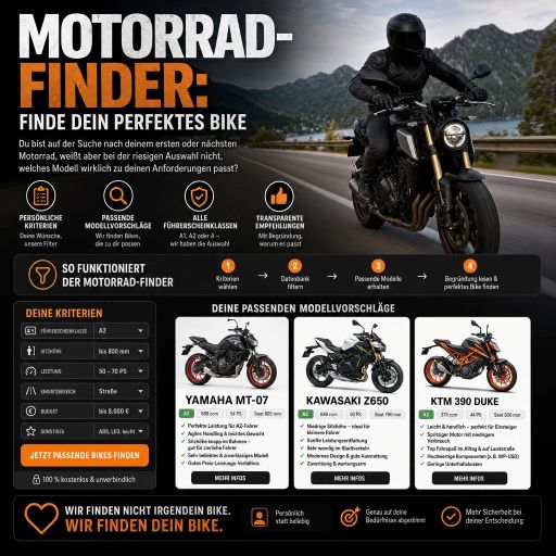 Online-Tools - Entscheidungshilfe-Tools 44 Motorrad-Finder