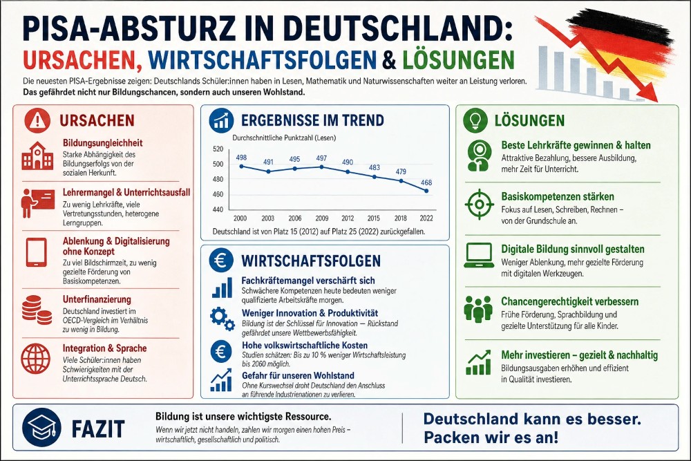 PISA-Absturz in Deutschland