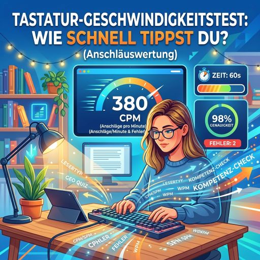 Tastatur-Geschwindigkeitstest Tastatur-Geschwindigkeitstest